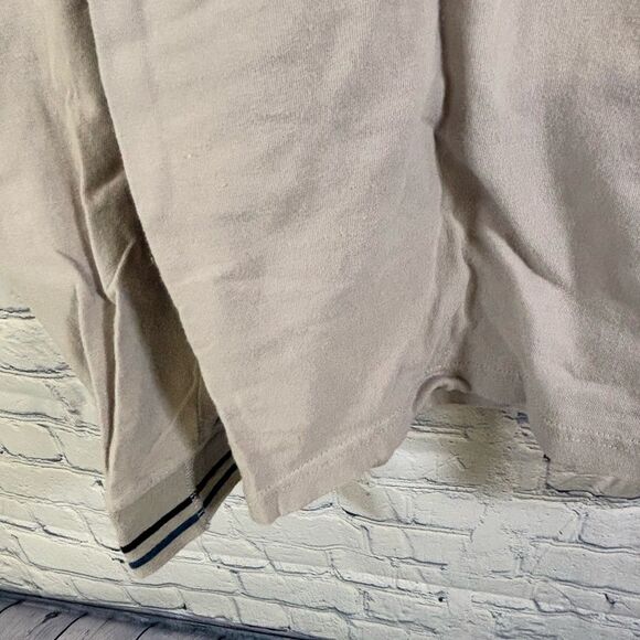 Ted Baker London Dressed to Chill Gray Navy Trim Minimalist Long Sleeve Tshirt M - Picture 5 of 11